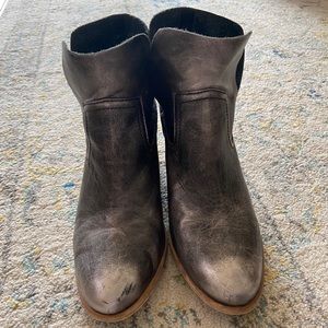 stylish silver booties !!